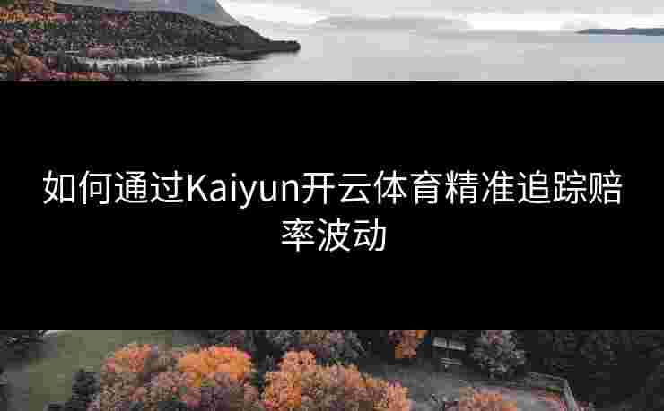 如何通过Kaiyun开云体育精准追踪赔率波动